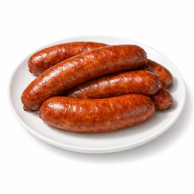 Bratwurst pork beef and turkey lite smoked