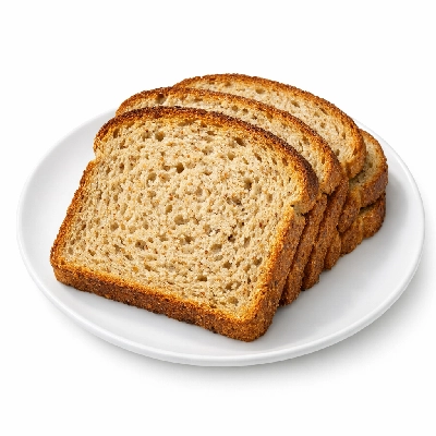 Bread rice bran toasted