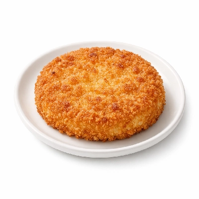 Breaded cheese patty