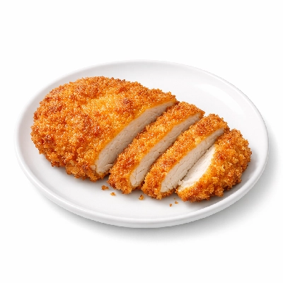 Breaded chicken with ranch sauce