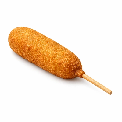 Breaded corn dog