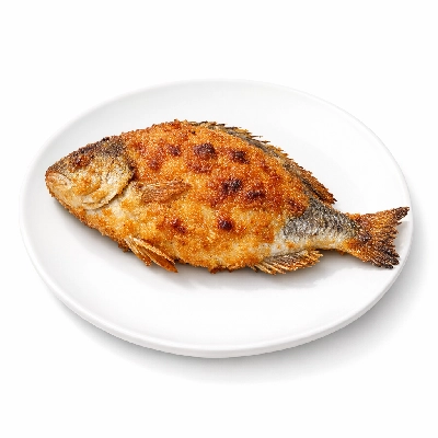 Breaded fried Atlantic croaker