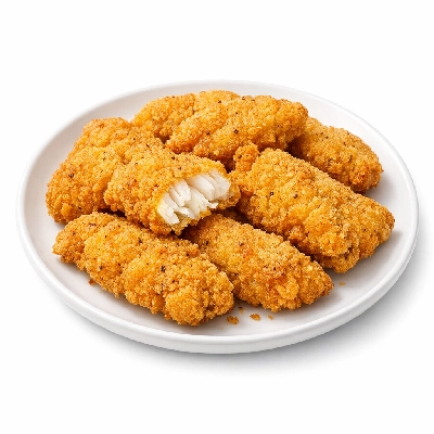 Breaded fried catfish