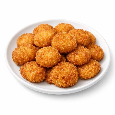 Breaded fried scallops