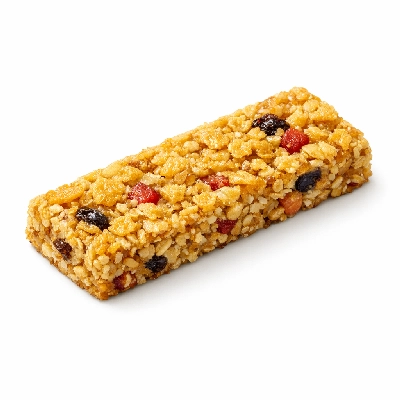 Breakfast bar corn flake crust with fruit