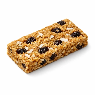 Breakfast bars oats sugar raisins coconut include granola bar
