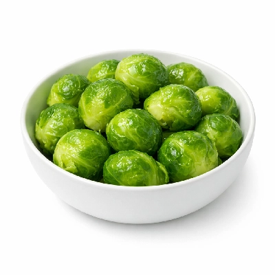 Brussels sprouts boiled with salt
