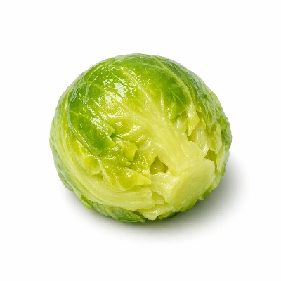 Brussels sprouts boiled without salt