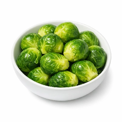 Brussels sprouts frozen boiled without salt