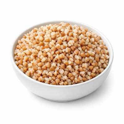 Buckwheat groats or kasha cooked without salt