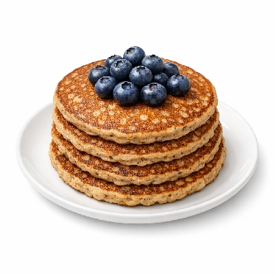 Buckwheat Pancakes with Blueberries