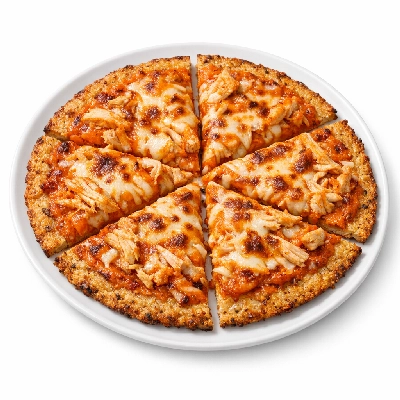 Buffalo Chicken Cauliflower Pizza