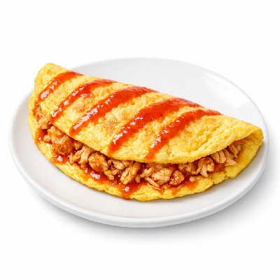 Spicy Buffalo Chicken Omelet