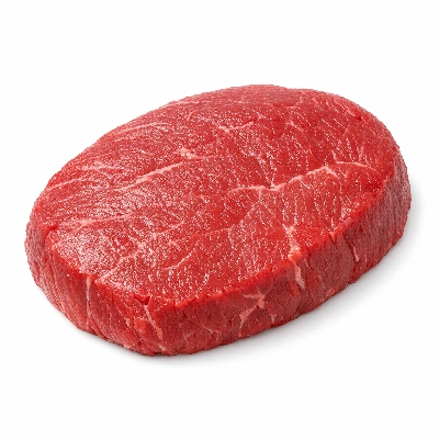Buffalo free range top round steak raw (shoshone bannock)