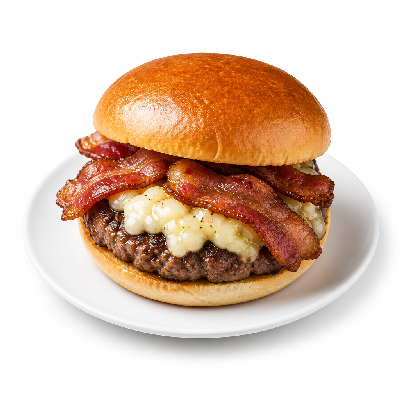 Buffalo Wild Wings Cheese Curd Bacon Burger