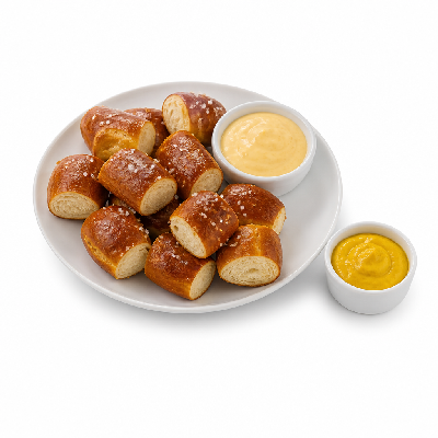 Buffalo Wild Wings Sharables Soft Pretzels Queso & Spicy Mustard