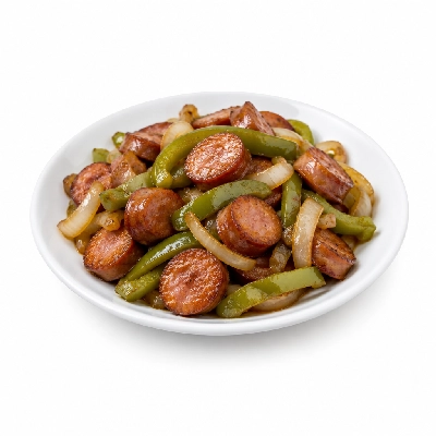 Buffets Entrees BBQ Smoked Sausage with Peppers & Onions