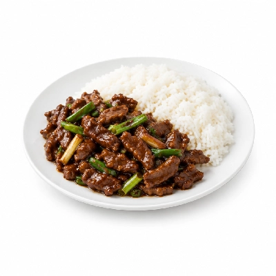 Buffets Entrees Mongolian Beef with Rice