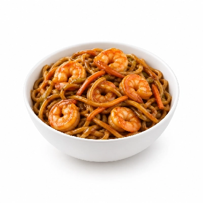 Buffets Entrees Mongolian Shrimp with Noodles