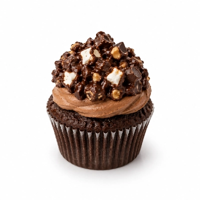 Buffets Rocky Road Cupcake