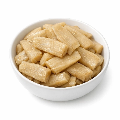 Burdock root cooked boiled drained without salt