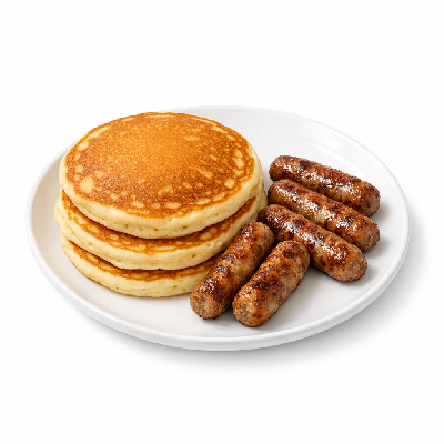 Burger King Breakfast Pancake and Sausage Platter