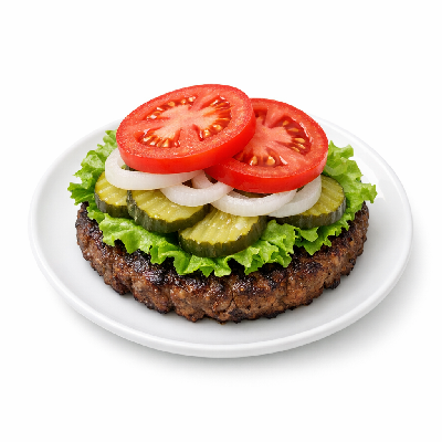 Burger King Whopper Junior No Bun No Mayo