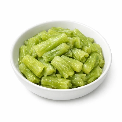 Butterbur cooked boiled drained with salt