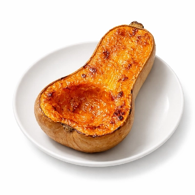 Butternut squash baked with salt