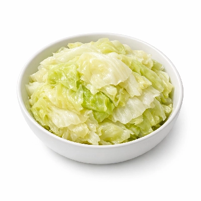 Cabbage boiled with salt