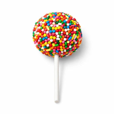 Cake pop with sprinkles