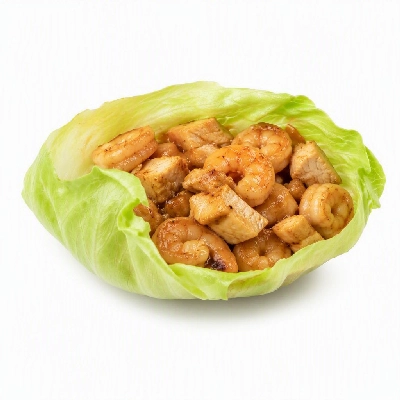 California Pizza Kitchen Appetizers Lettuce Wraps with Chicken and Shrimp