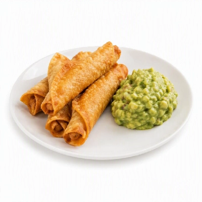 California Pizza Kitchen Appetizers Tortilla Spring Rolls Baja Chicken with Guacamole