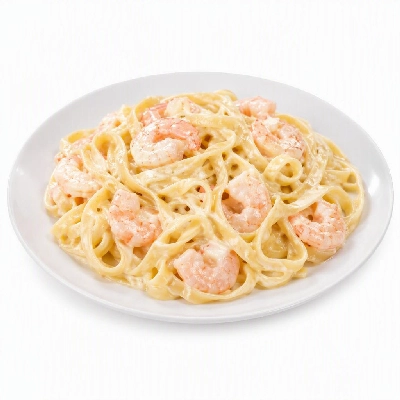 California Pizza Kitchen Pastas Specialties Garlic Cream Fettuccini with Shrimp
