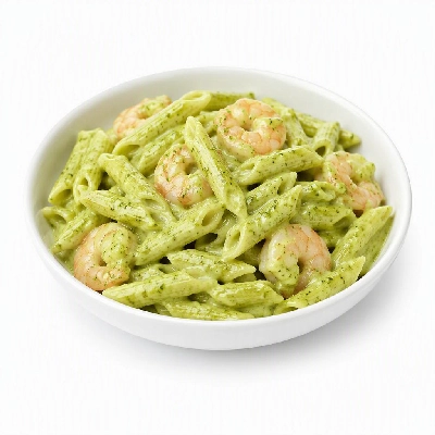 California Pizza Kitchen Pastas Specialties Pesto Cream Penne with Shrimp