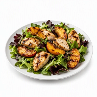 California Pizza Kitchen Salads Caramelized Peach Full with Grilled Chicken Breast