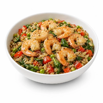 California Pizza Kitchen Shanghai Power Bowl with Shrimp