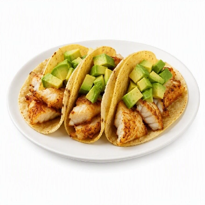 California Pizza Kitchen Tacos Sandwiches Fish with Avocado