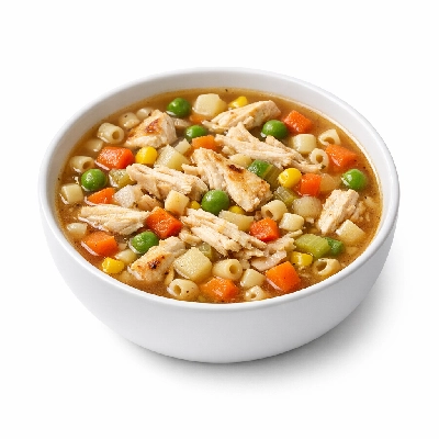 Campbell's chunky microwavable bowls grilled chicken with vegetables and pasta soup ready-to-serve