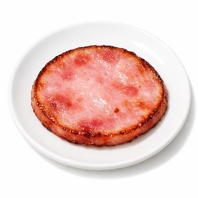 Canadian bacon pan fried
