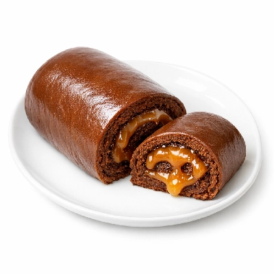 Candies caramels chocolate-flavor roll