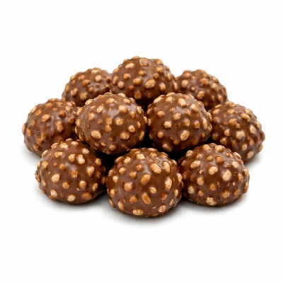 Candies milk chocolate with rice cereal