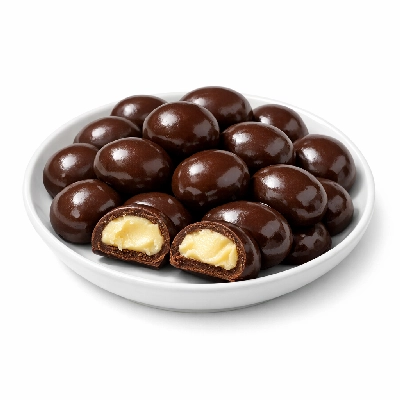 Candies semisweet chocolate made with butter