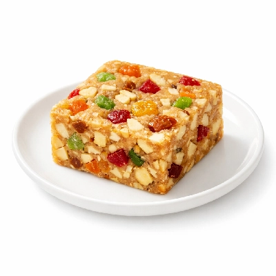 Candies soft fruit and nut squares