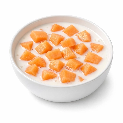 Cantaloupe and Milk