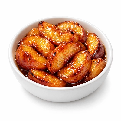 Caramelized peaches