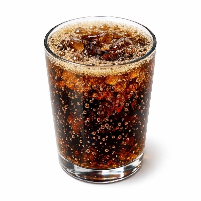 Carbonated soda pop soft drink, low calorie, without caffeine