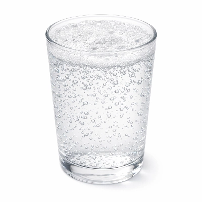 Carbonated soda pop soft drink without caffeine