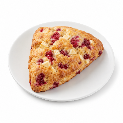 Caribou Coffee Bakery Raspberry White Chocolate Scone