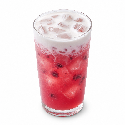 Caribou Coffee Berry-C Lemonade Energy Drink with Coconutmilk Cold Foam Small